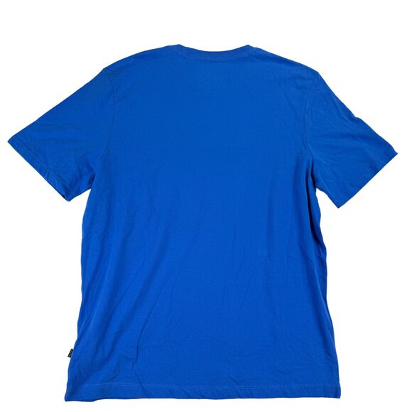 Puma Mens Essential Logo Short Sleeve Crewneck T-Shirt Blue XL - Picture 3 of 4